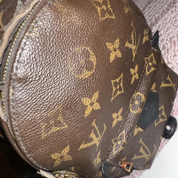 Authentic Louis Vuitton monogram Palm Springs mini backpack crossbody bag tote - Picture 10 of 16